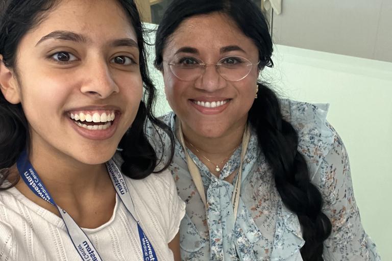 Dr. Zaman with Natasha Banga