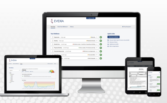 computer screens with evexia tool
