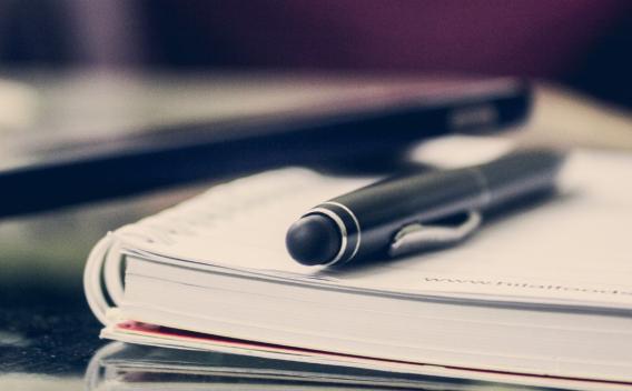 Pen and notepad