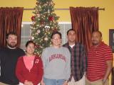 Lab Group December 2009 in front of Christmas tree