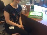 Anne celebrates passing her quals