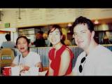 Lab Members at a diner