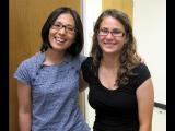 Two women lab members