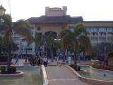 2009 St Kitts microRNA Meeting - building with palm trees
