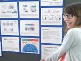 Kathryn showing her poster