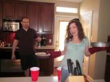 Two team members in kitchen Brunch
