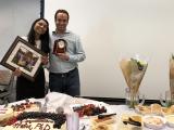 Hema Manjunath Thesis Celebration - holding gifts