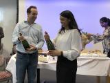 Hema Manjunath Thesis Celebration - champagne
