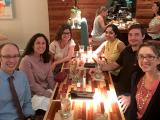 Group photo at dinner