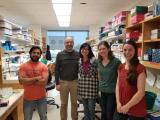 Lab Members gather in lab