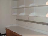 Desk and shelves in New Lab