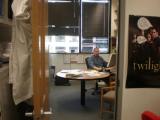 Lab member at work