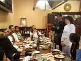 Rogue One - lab members in costumes at dinner