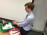 Ryan Golden Thesis Defense - champagne