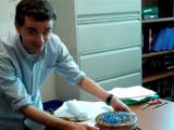Stefan with his cake