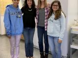 Dr. O'Donnell with three summer students