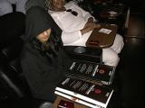 The Force Awakens - lab members in costumes at the movie theater