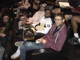 The Force Awakens - lab members in costumes at the movie theater