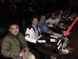 The Last Jedi - group members in costumes at the movie theater