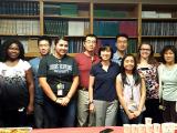 Lab team at Jeremy's going away, 2015