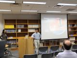 James introducing the speaker.