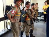 Lab members dressed as Ghostbusters, Halloween, 2016