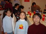 Lab group and two children