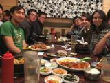 Group at dinner