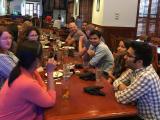 lab lunch with Aroon