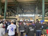attendees at a stadium