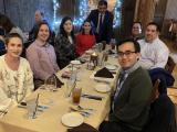 Group at dinner