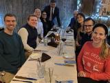 Group at dinner