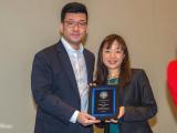 Zhenyu Zhong, Ph.D. receiving the 2024 AAI ASPIRE Award