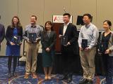 Zhenyu Zhong, Ph.D. receiving the 2024 AAI ASPIRE Award