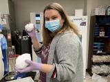 Sometimes you have a lab snowball fight when defrosting the -20 degree Celsius freezers